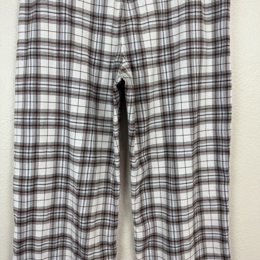 Hollister Ultra High Rise Vintage Baggy Pants Plaid Flannel Brown 13S W31 - Picture 13 of 16
